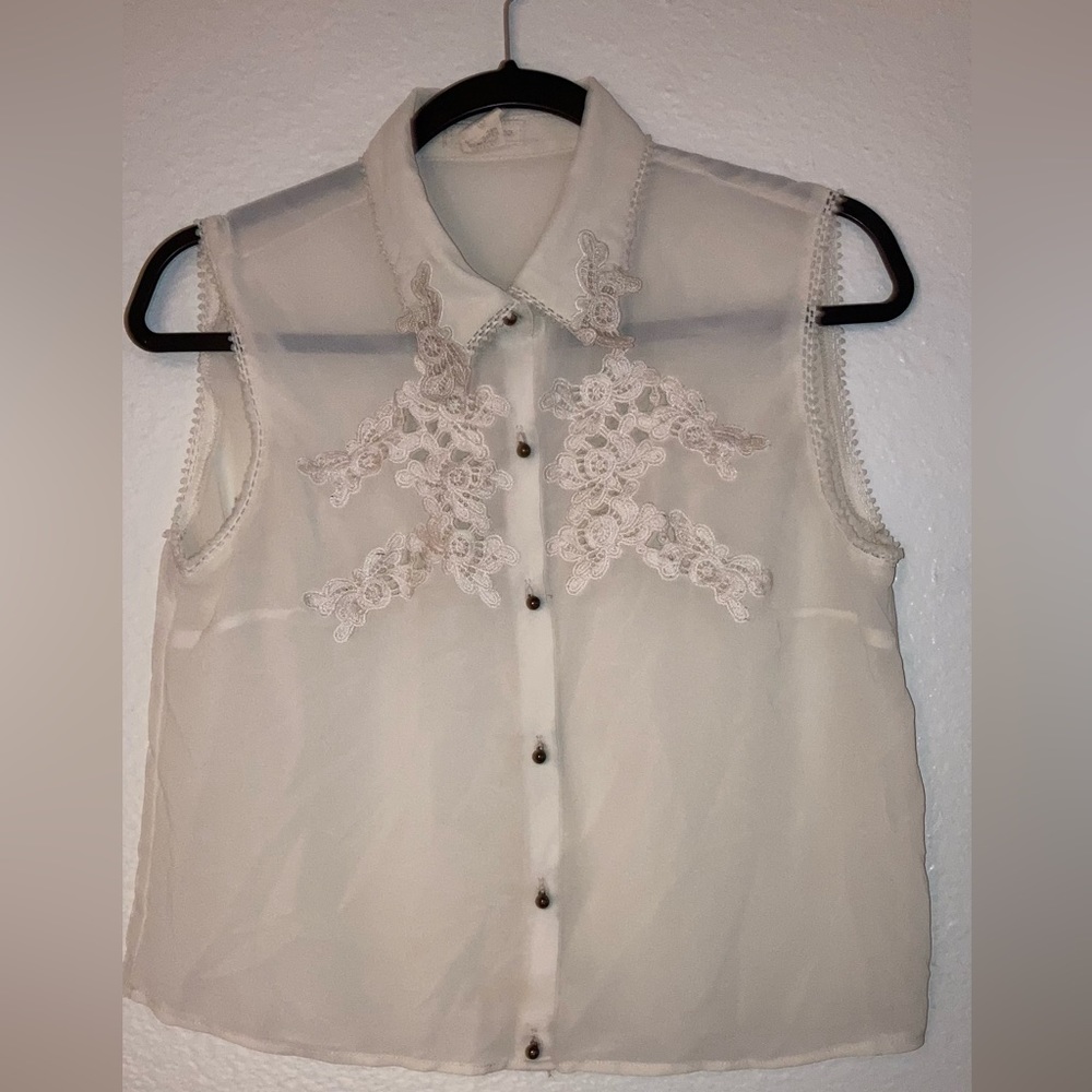 Vintage sheer top